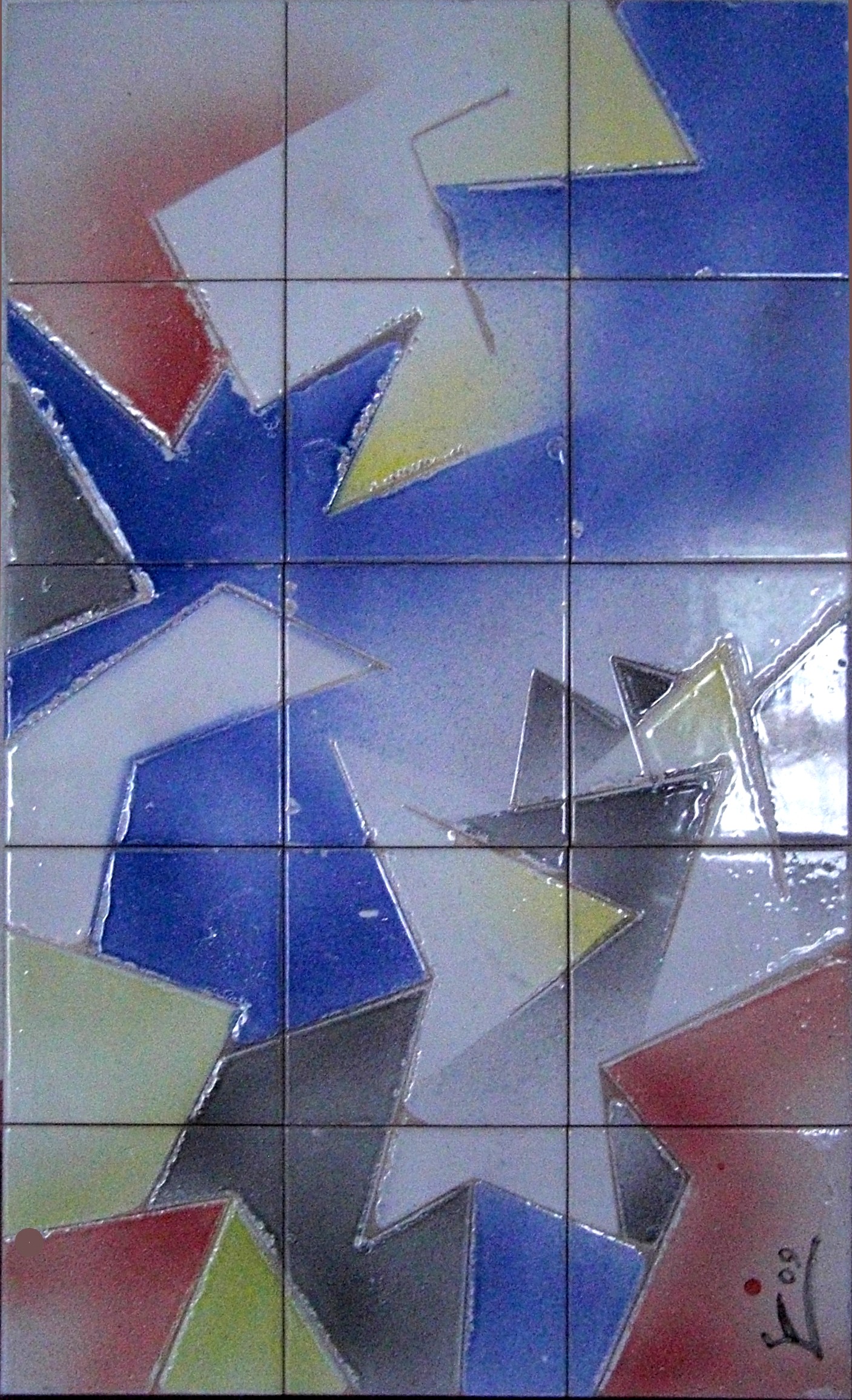 abstracto puro en azulejos