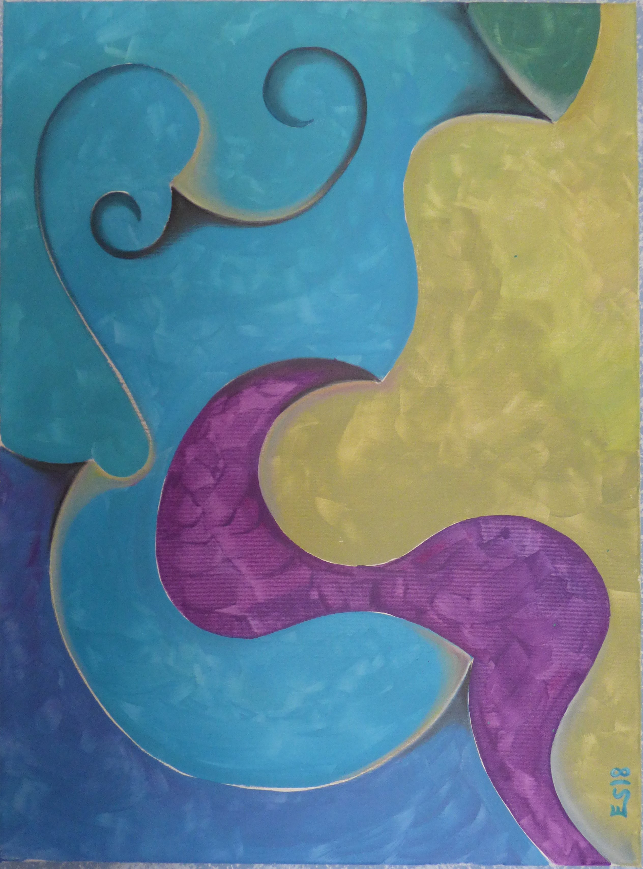 pintura mixta serie relativa gramala