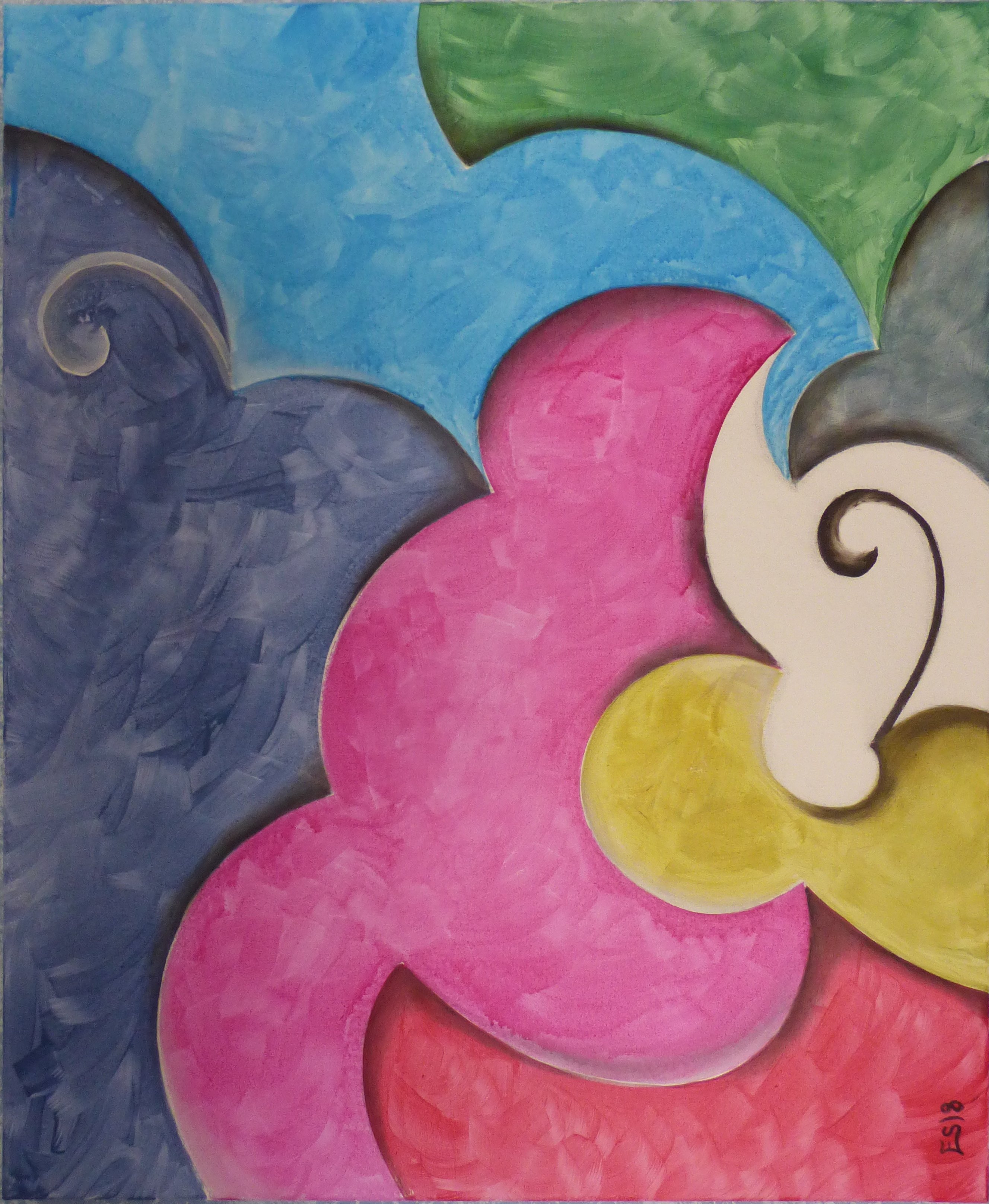 pintura mixta serie relativa gramala