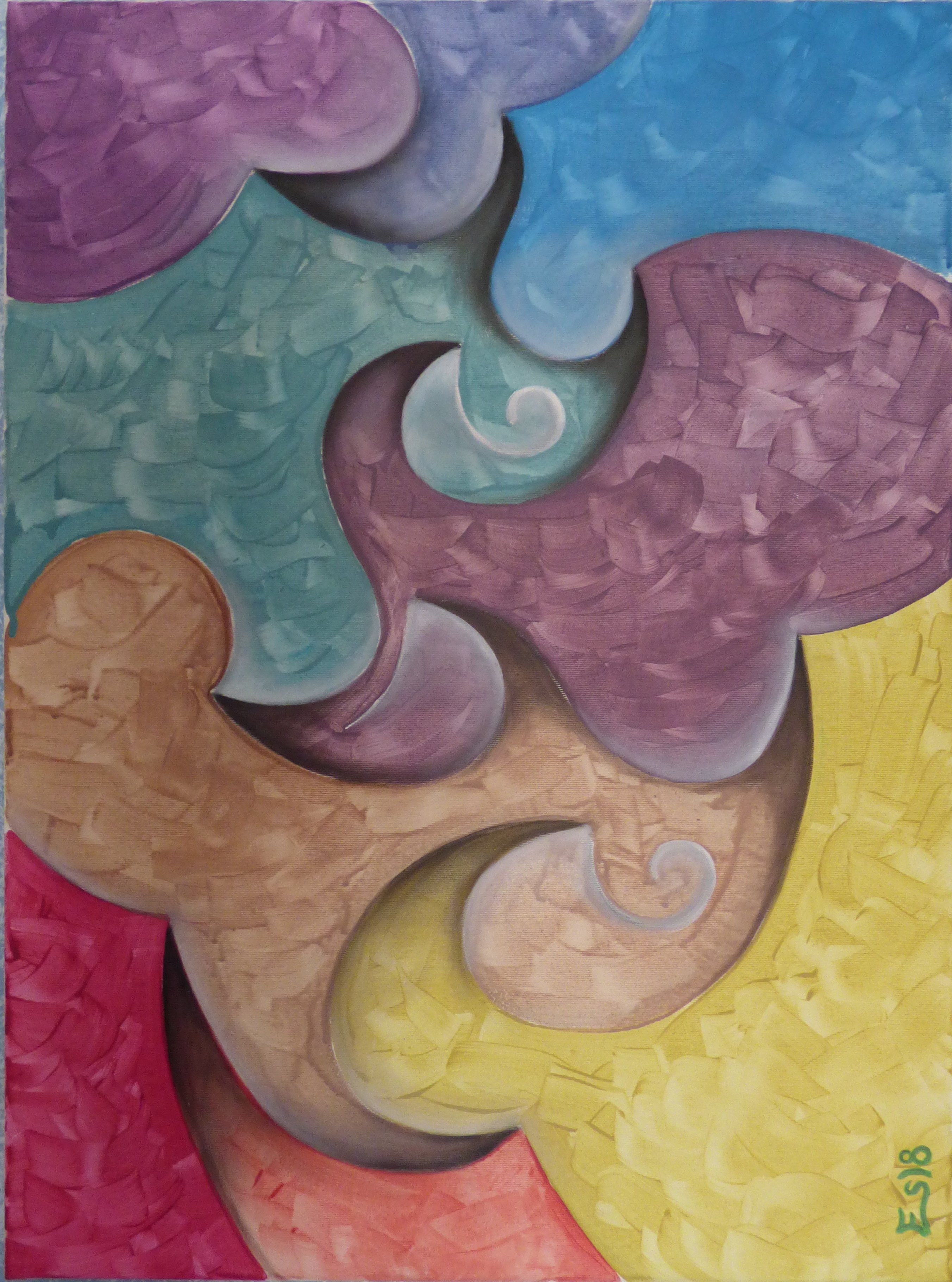 pintura mixta serie relativa gramala