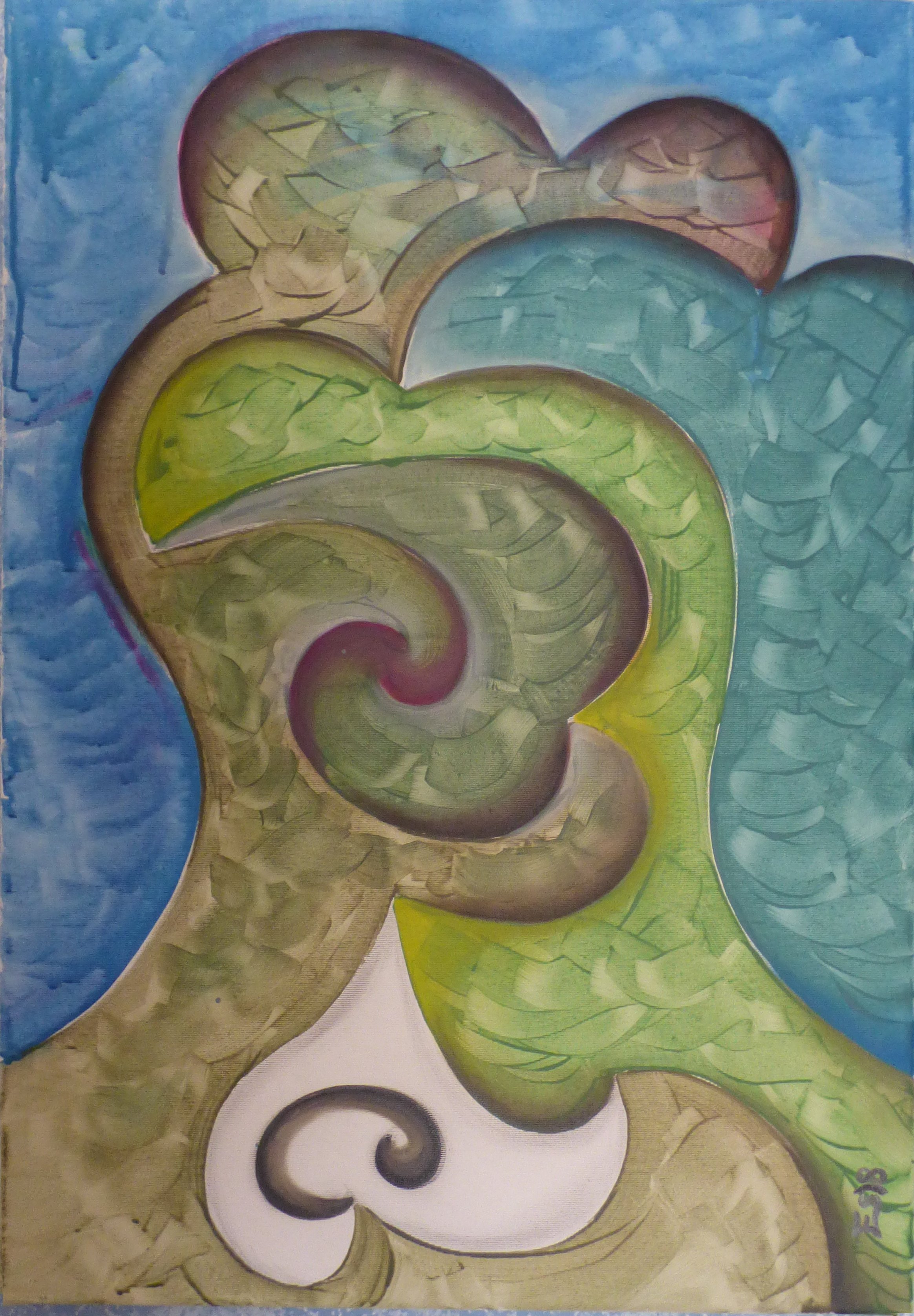 pintura mixta serie relativa gramala