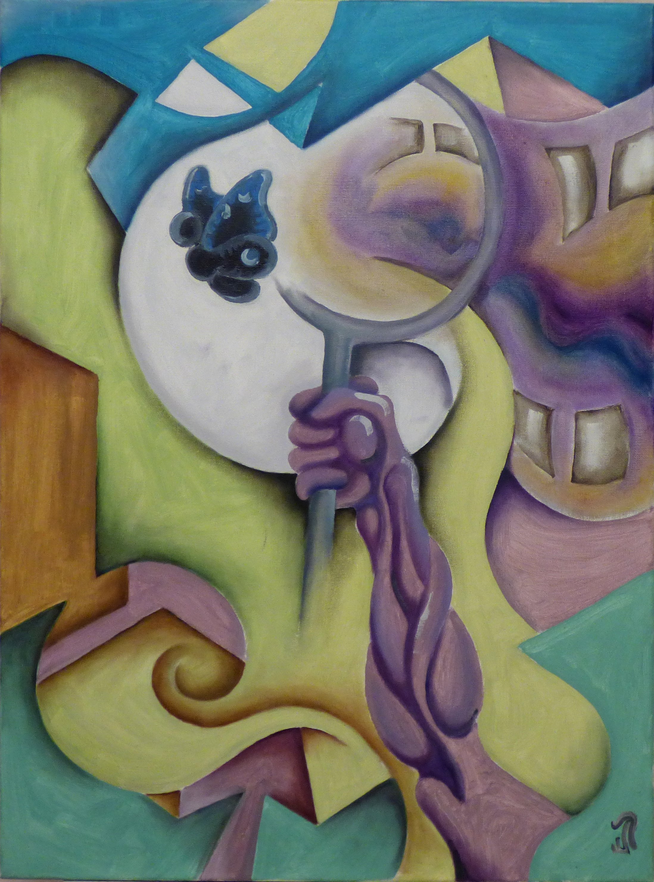 pintura mixta serie sentidos