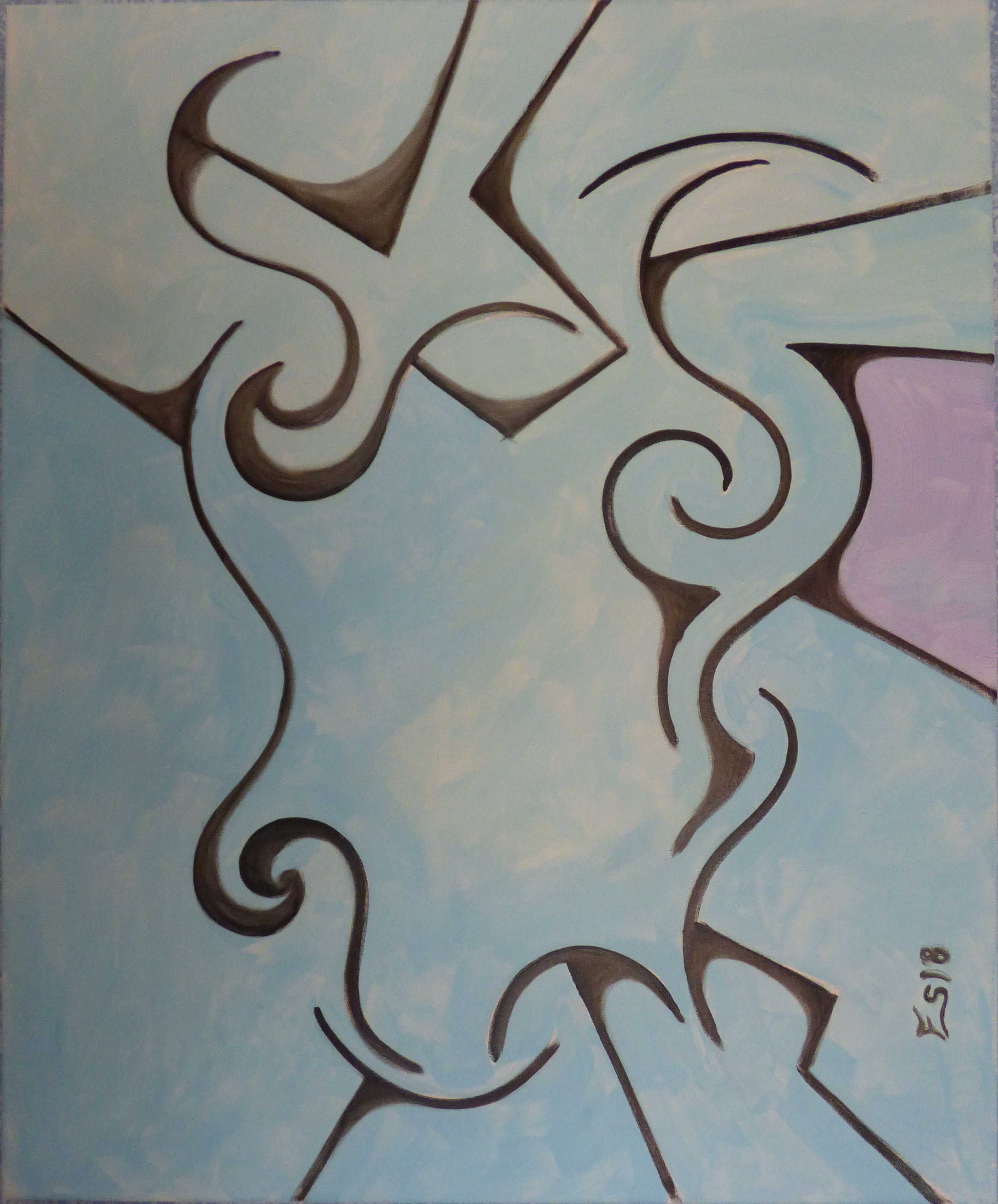 pintura mixta serie sistemas de gramala