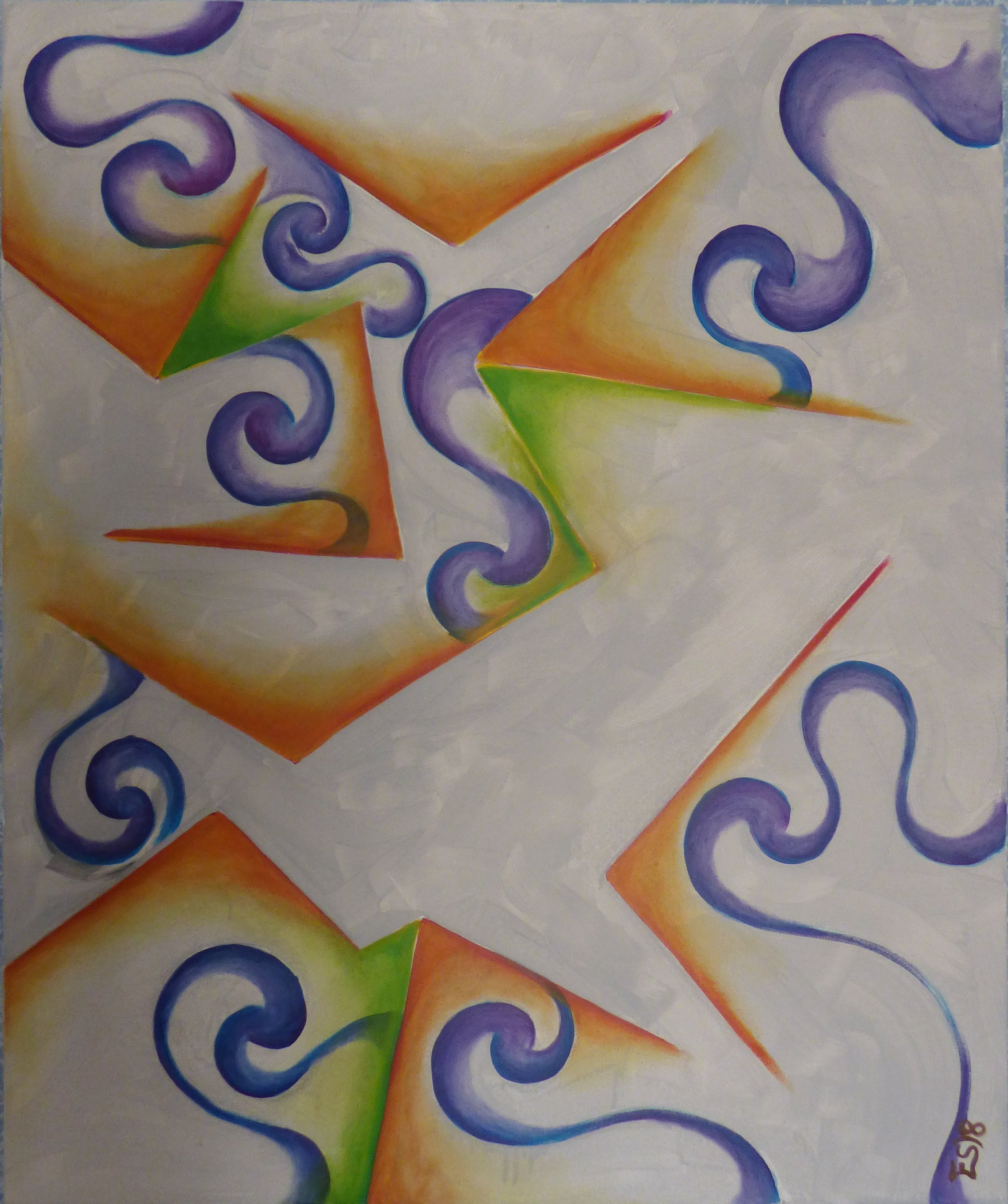 pintura mixta serie sistemas de gramala