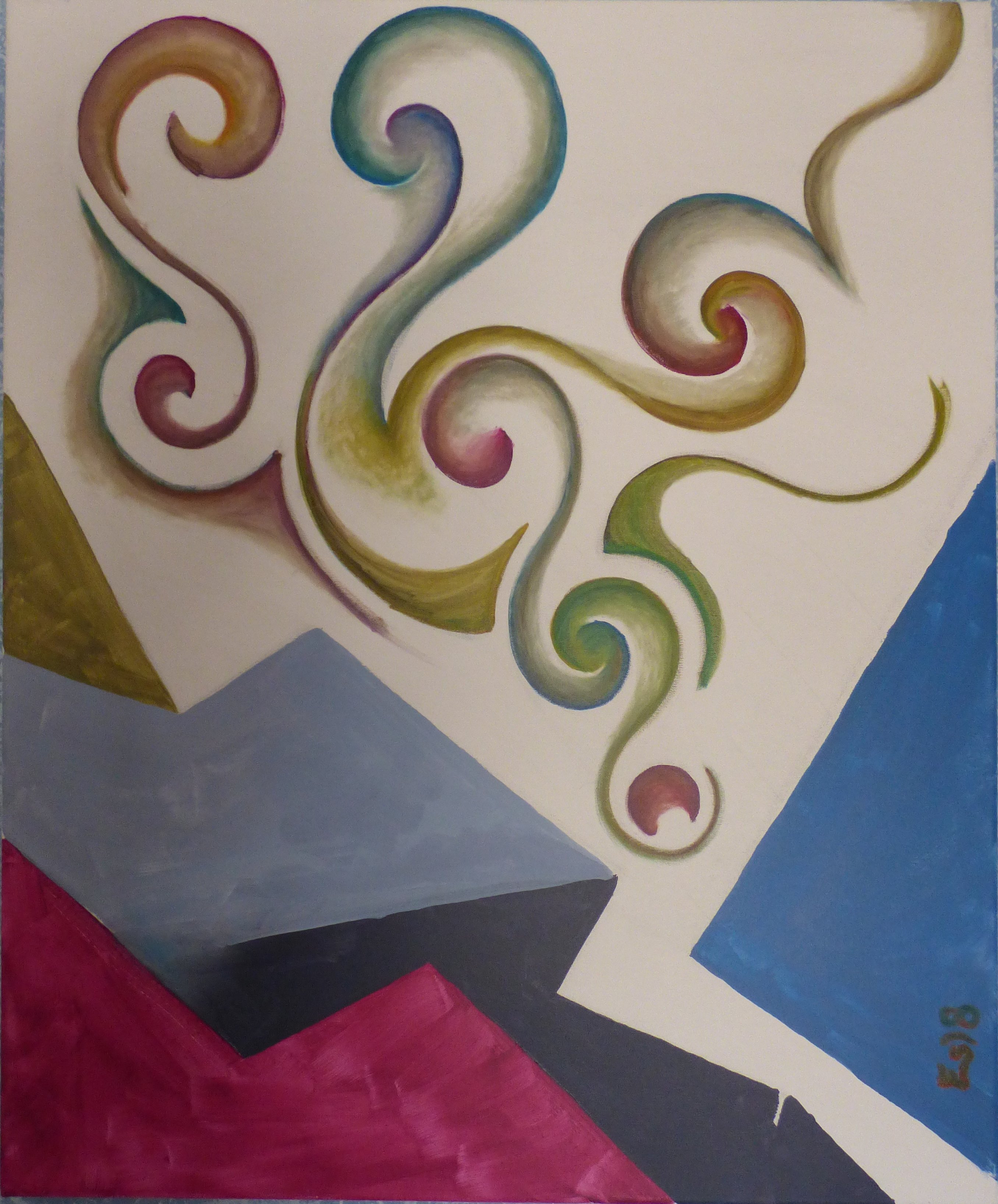 pintura mixta serie sistemas de gramala