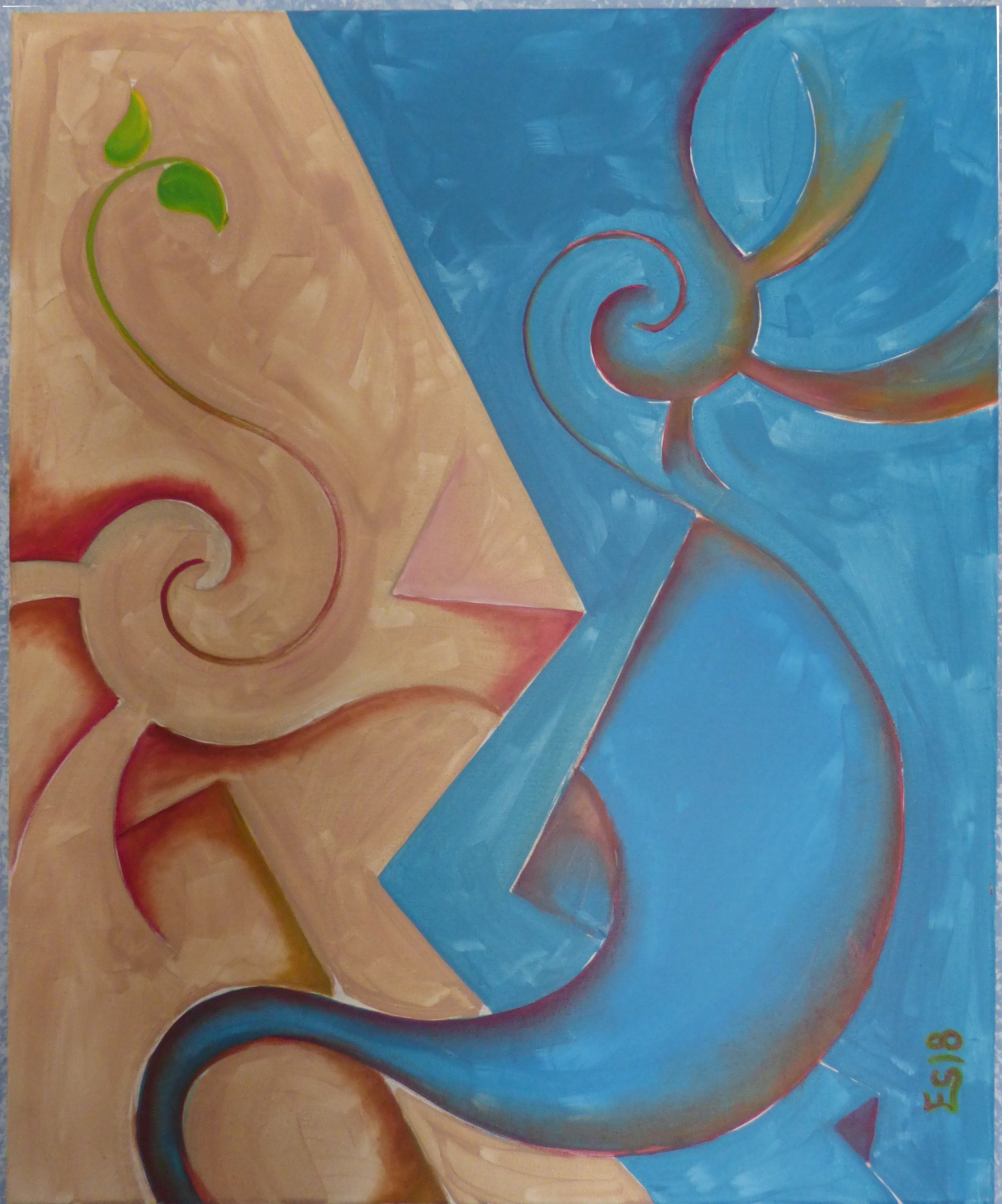 pintura mixta serie sistemas gramala